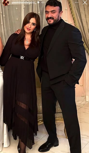 شاهد صور ياسمين عبد العزيز بفستانها الشفاف تتصدر الترند في مصر والسعودية