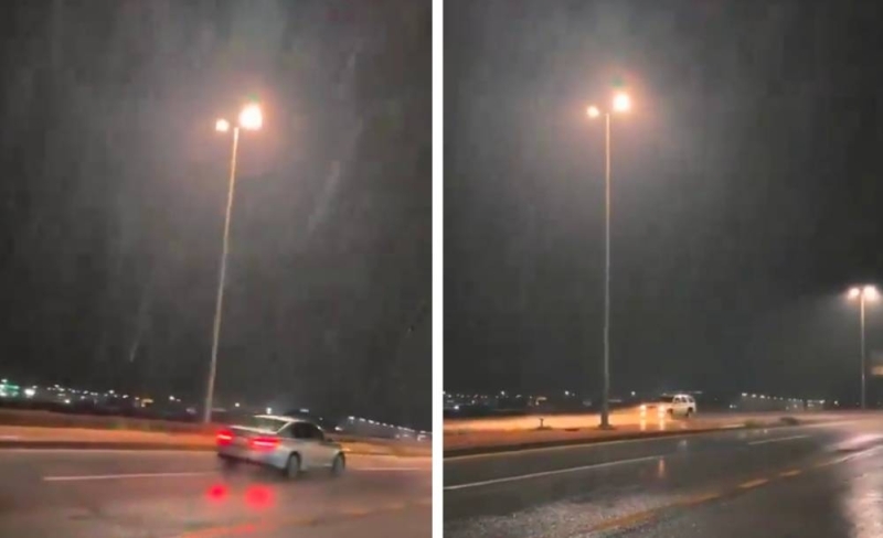 فيديو الأمطار تغطي شوارع جدة