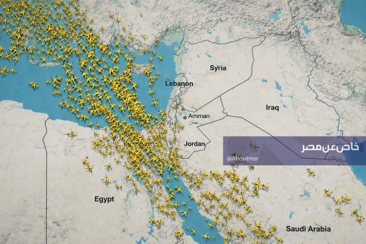 بعد ازدحام اجواءها بسبب الحرب على إيران .. كم تكسب مصر من عبور الطائرات في اجواءها؟