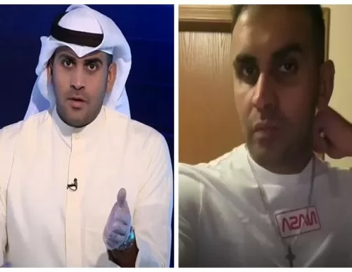 فيديو صادم لمذيع كويتي شهير يعلن ترك الإسلام والتحول للمسيحية ويلبس الصليب امام الجميع