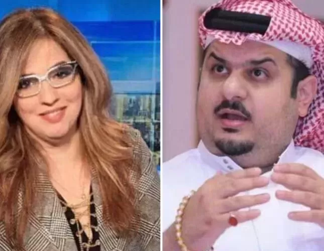 شاهد: أمير سعودي يمسح البلاط بمذيعة لبنانية شهيـرة تطاولـت على المملكة