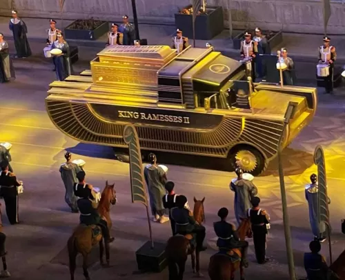 مشاهد خالدة من موكب نقل المومياوات الملكية في مصر ادهشت كل من شاهدها