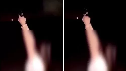 فيديو صادم من السعودية لفتاة تطلق النار من سلاح رشاش وسط منطقة سكنية