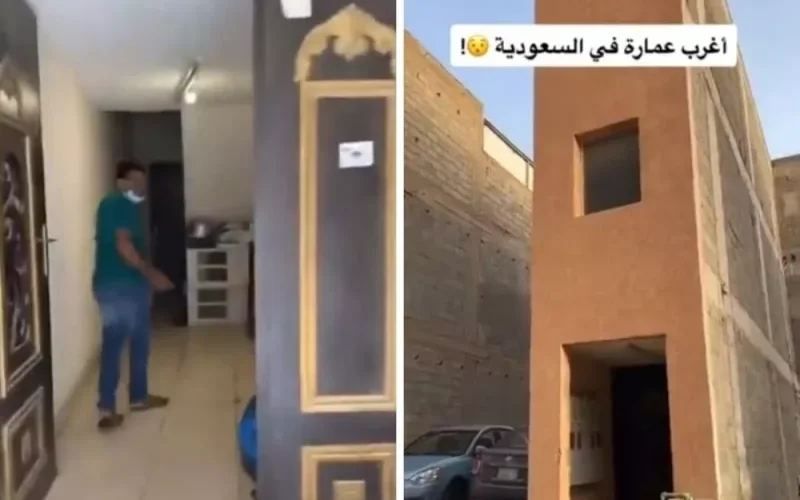 بالفيديو: اصغر منزل في السعودية بعرض 2 متر فقط والغريب كيف يعيش اهله داخله