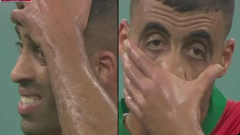 عند تسجيل فرنسا الهدف الثاني شاهد حسرة حمدالله