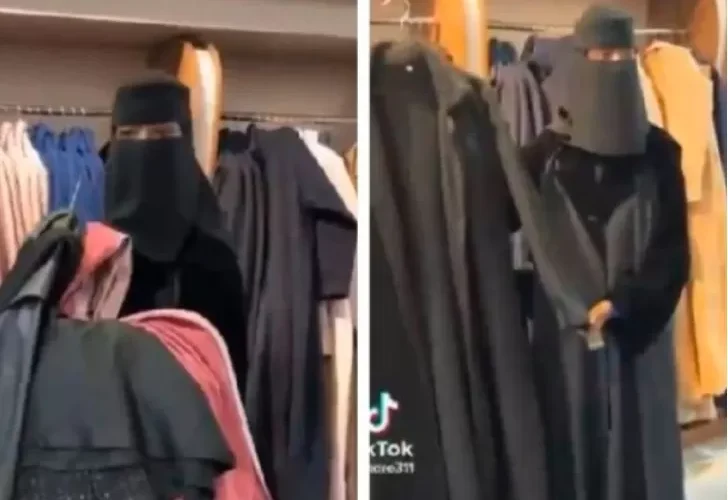 بالفيديو: أشطر بياعة ملابس في السعودية تجـذب الزبائن للشراء منها بطريقة عجيبة