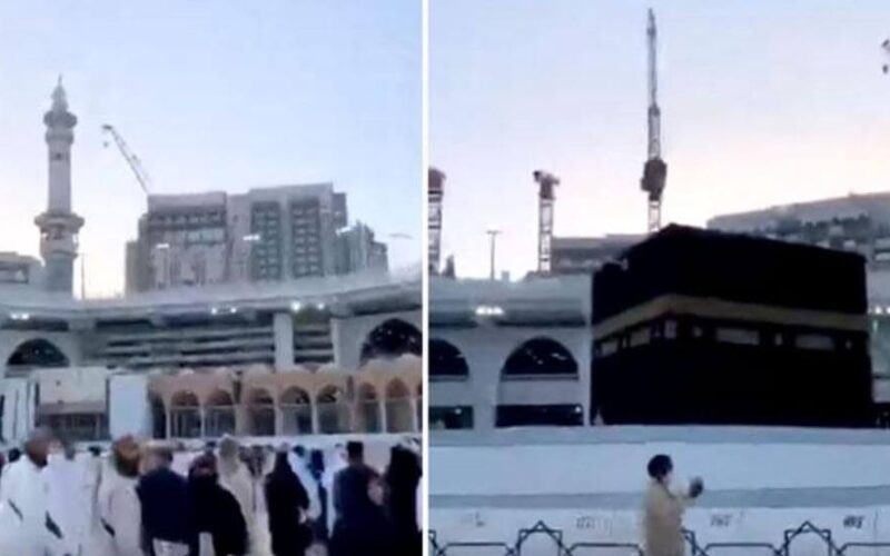 شاهد: سيدة مصرية تلفت الأنظار إليها بطريقة تعبيرها عن فرحتها بافتتاح صحن المطاف