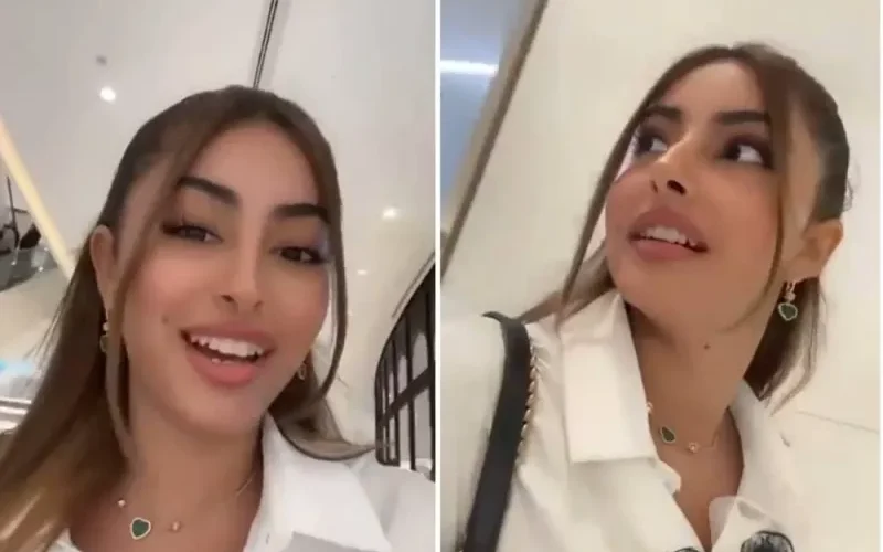 “وقاحة وقلة أدب”  شاهد: الممثلة “جود عزيز “ترد على شاب تغزل في مشيتها داخل مول تجاري