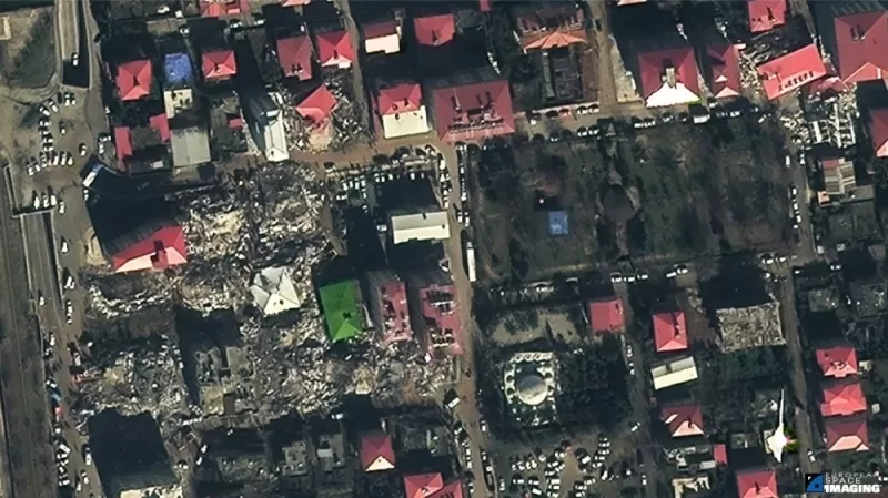 الاقمار الصناعية ترصد مقارنة للمدن السورية والتركية قبل وبعد الزلزال.. مشاهد صادمة!