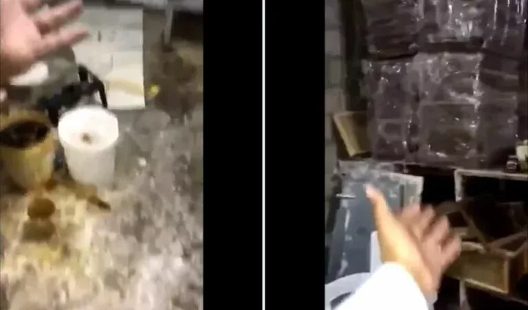 فيديو مرعب من السعودية لمعمل يحول زيت السيارات الى عسل من ماركة مشهورة