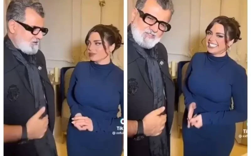 شاهد..الاعلامي علي عجمي في منزل رهف القحطاني وتجرأها عليه بهذا الكلام