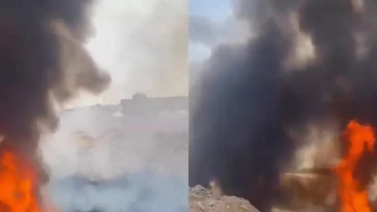 فيديو جديد لحريق مرعب التهم اجزاء من حي السويدي في الرياض