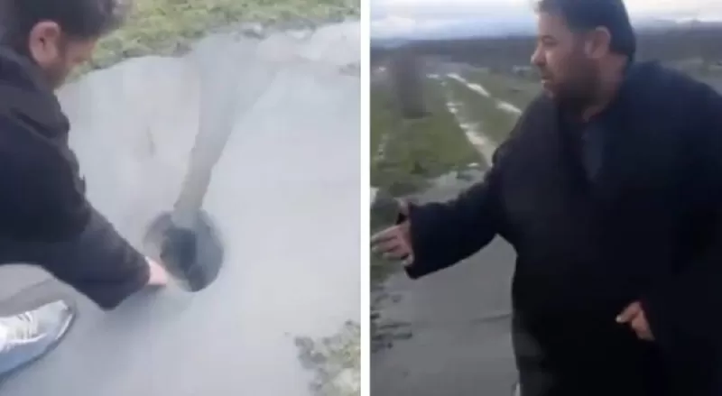 بالفيديو.. مشهد “غريب ومحير” وسط الأراضي الزراعية في سوريا بعد الزلزال المدمر