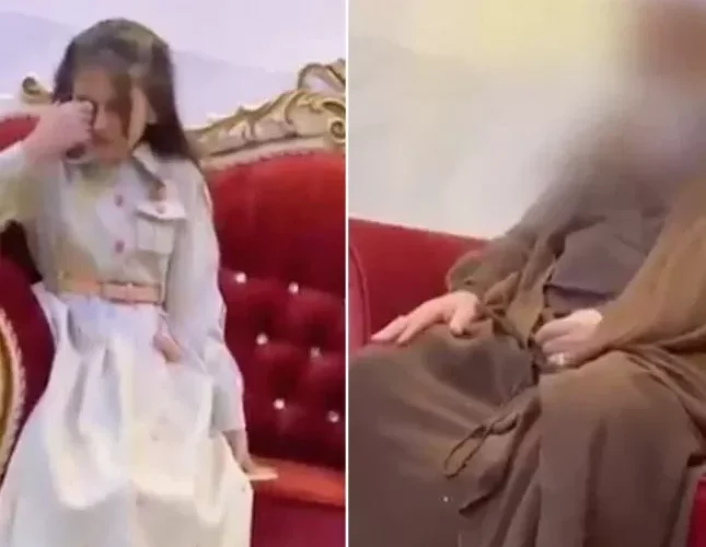 مسن عراقي يحاول إقناع طفلة بالزواج.. شاهد: ردة فعلها