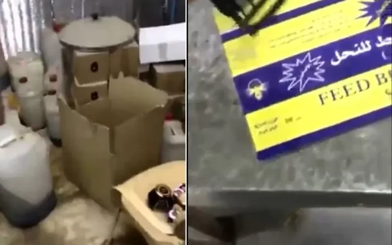 بالفيديو: مداهمة معمل لصنع العسل البري المغشوش في السعودية والمخلوط بالزيت وشحم السيارات