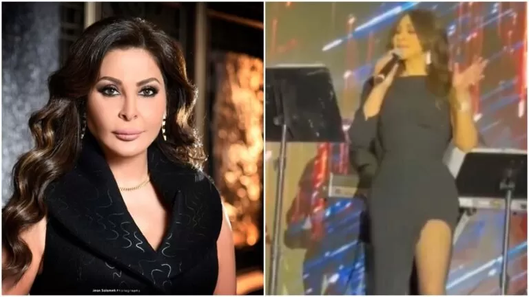 شاهد ملابس فاضحة ورقص بلا احذية ودموع من إليسا في حفلتها في امريكا