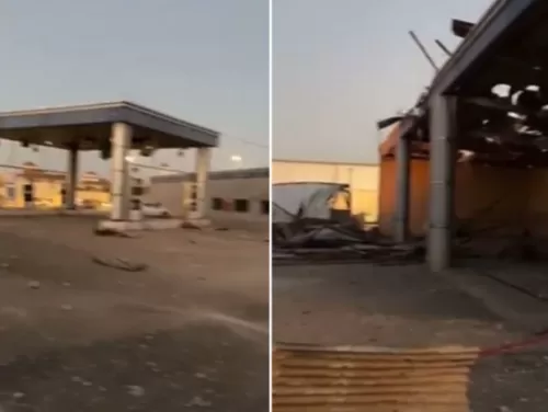 فيديو مروع لانفجار ضخم في خزان وقود عملاق في السعودية والسبب صادم