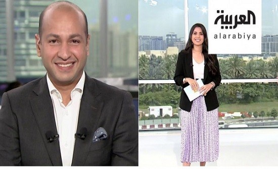 مذيع سعودي في قناة العربية يتغزل بزوجته على الهواء(فيديو)