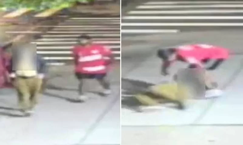 فيديو مرعب للص يخنق كهل في الثمانين ليسرق منه اعز ما يملك بدون ان يتدخل احد لانقاذه