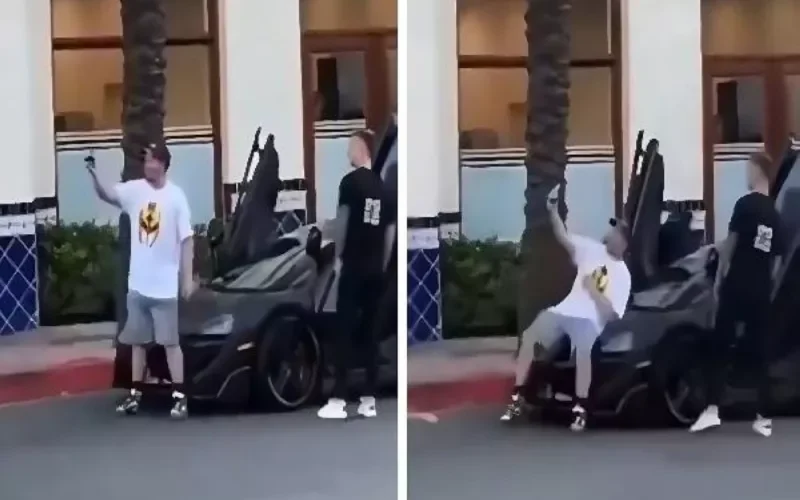 شاهد: فيديو يشعل السعودية لصاحب سيارة فارهة ضرب شاب بقسوة بسبب التقاط سيلفي مع سيارته