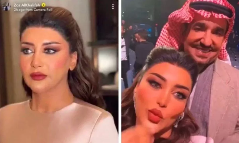 شاهد..كشف هوية فاتنة الجمال التي ظهرت مع الفنان السعودي السدحان