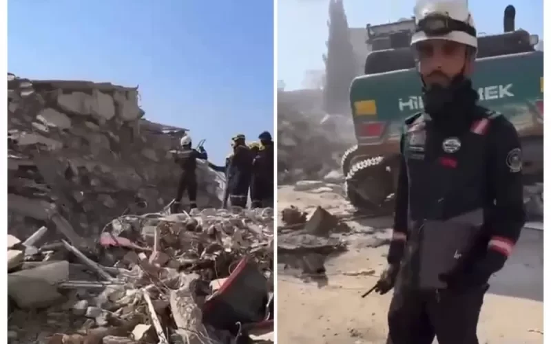 شاهد: فريق الانقاذ السعودي يعثر على ثروة ضخمة من المجوهرات تحت انقاض مبنى في تركيا ..