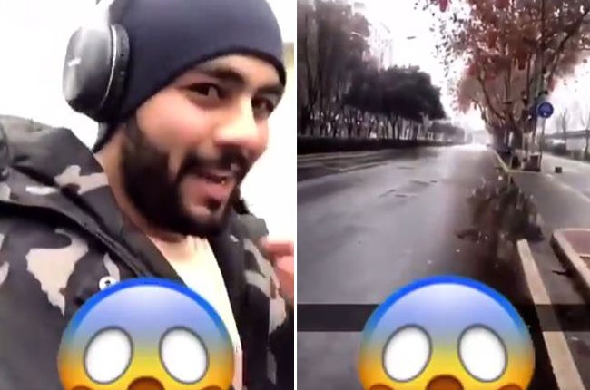شاهد: خليجي يوثّق شوارع الصين خالية من المارة والمحلات التجارية مغلقة بسبب فيروس كرونا