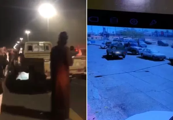 شاهد.. لحظة محاصرة “جيب شاص” وسارقه على طريق سريع في حائل !!