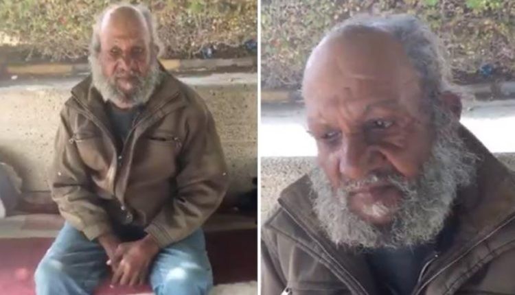 شاهد.. مسن بلا مأوى ينام على كرسي “أسمنتي”منذ أكثر من عام على كورنيش الخبر