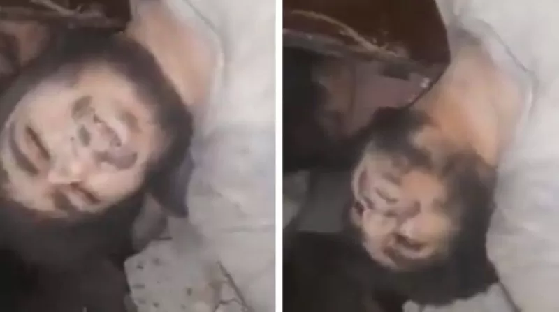 شاهد.. فيديو مؤثر لشاب سوري وعائلته يستغيثون تحت الأنقاض