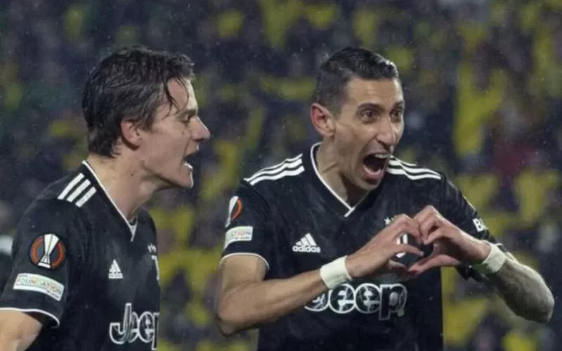 ثلاثية دي ماريا تعبر بيوفنتوس إلى ثمن النهائي في الدوري الأوروبي