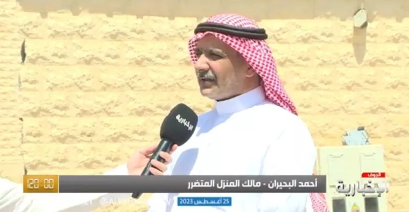 شاهد: منزل مواطن سعودي يغرق بالكامل حتى السقف بدون أمطار والسبب غريب