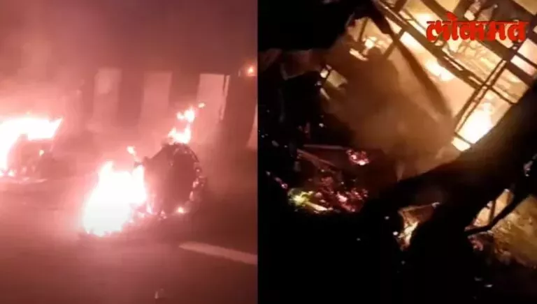 شاهد لحظة اشتعال النيران في حافلة بالهند ومصرع 26 من ركابها!