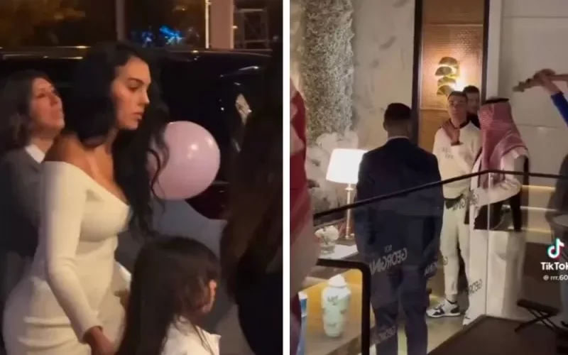 بالفيديو..جورجينا صاحب رونالدو في أحد المطاعم الشهيرة بالرياض تحتفل بعيد ميلادها