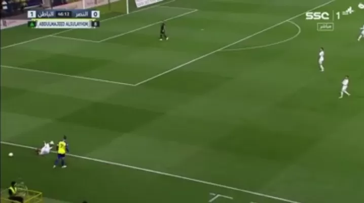 احداث الشوط الثاني مباشر تويتر النصر ضد الباطن الدوري السعودي
