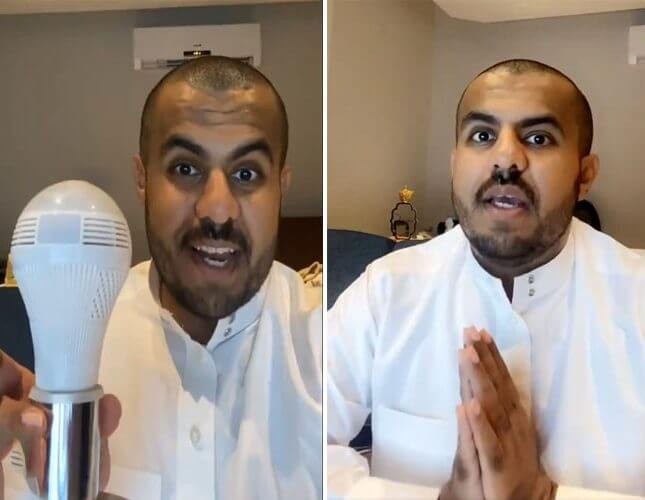 فيديو: كهربائي يكشف عن أماكن صادمة لوضع كاميرات التجسس .. ويروي قصة سيدة عثرت عليها في لمبات شقتها المستأجرة