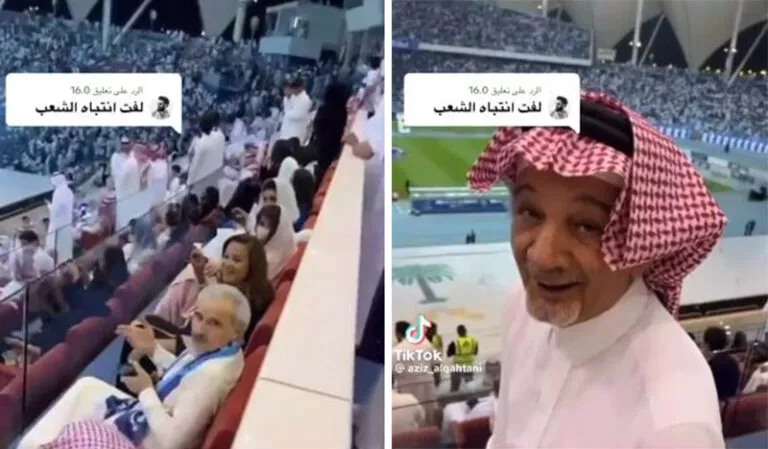 شاهد ردة فعل الوليد بن طلال تجاه مشجع هلالي يسلم على والد فهد بن نافل