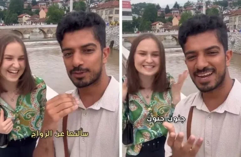 شاهد: شاب عُماني في مقطع ساخن مع حسناء من البوسنة وصدمتها بسبب شيء اكتشفته عنه بالصدفه