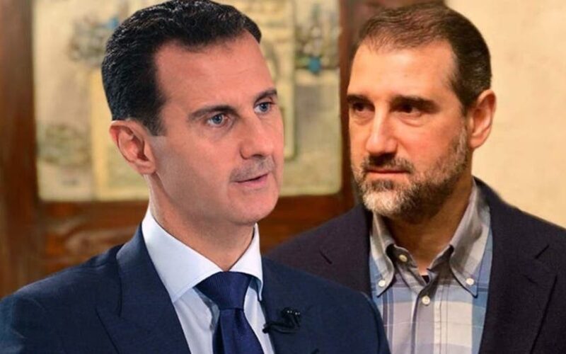 بشار الأسد يهجم على ابن خاله براً وبحراً وجواً