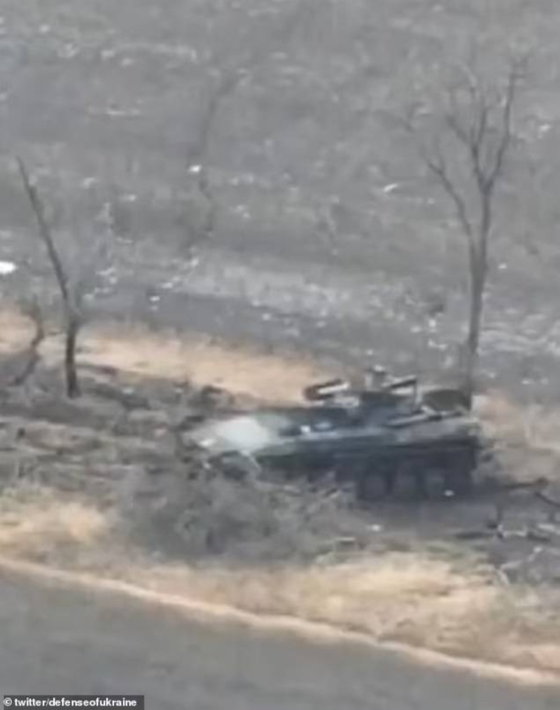 شاهد.. جندي أوكراني يدمر 5 دبابات و3عربات مدرعة روسية في يوم واحد