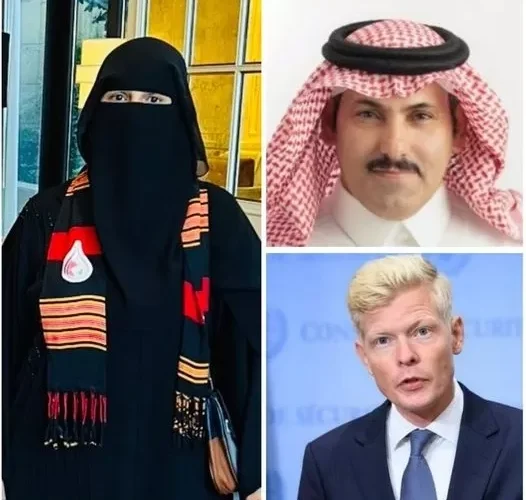 رئيسة رابطة المختطفين تلتقي السفير السعودي والمبعوث الأممي لدى اليمن