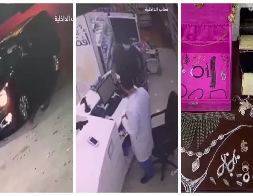 فيديو لجريمة سطو مسلح قام بها سعوديان بسلاح رشاش وسط الرياض دون خوف من احد وهكذا كانت نهايتهم