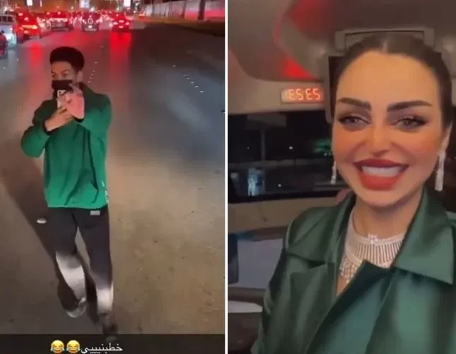 شاهد رهف القحطاني تتجول في شوارع الرياض بفستان فاضح ومجوهرات قيمتها ملايين الريالات