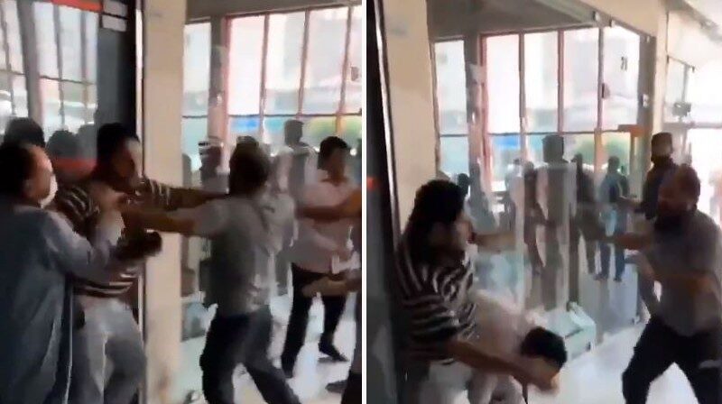 شاهد: مشاجرة عنيفة بالأحذية والقضبان الحديدية بين وافدين بنغاليين في الكويت