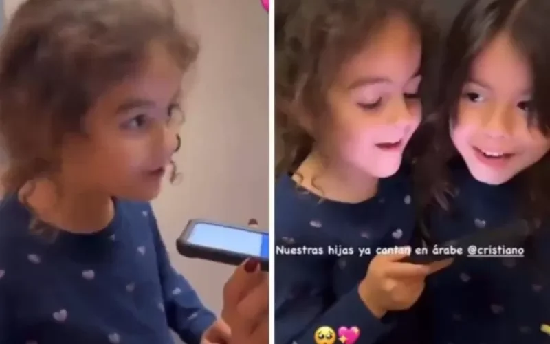 بالفيديو : بنات جورجينا يتحدثن العربية بطلاقة .. وجمهور السعودية يتفاعل