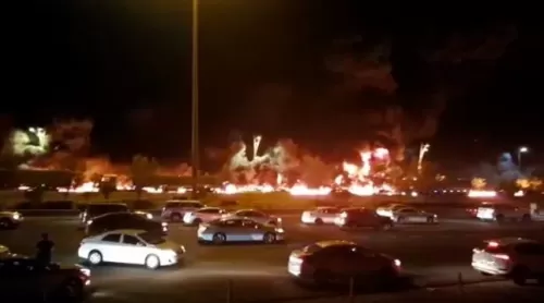 فيديو ومشاهد مرعبة من طريق مكة جدة بعد انفجار كبير بسبب حادث غير مسبوق في السعودية