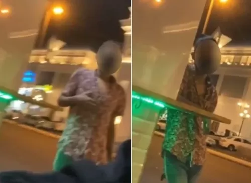 تحرش بفتاة سعودية بمول شهير في مدينة الطائف امام الجميع وهذا مافعلته به