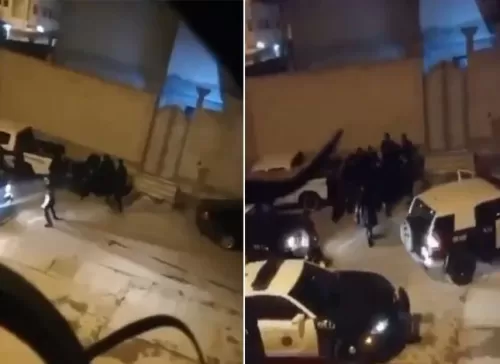 فيديو مرعب من الرياض لتبادل إطلاق نار بين الشرطة ومسلح والنهاية لم تكن متوقعة