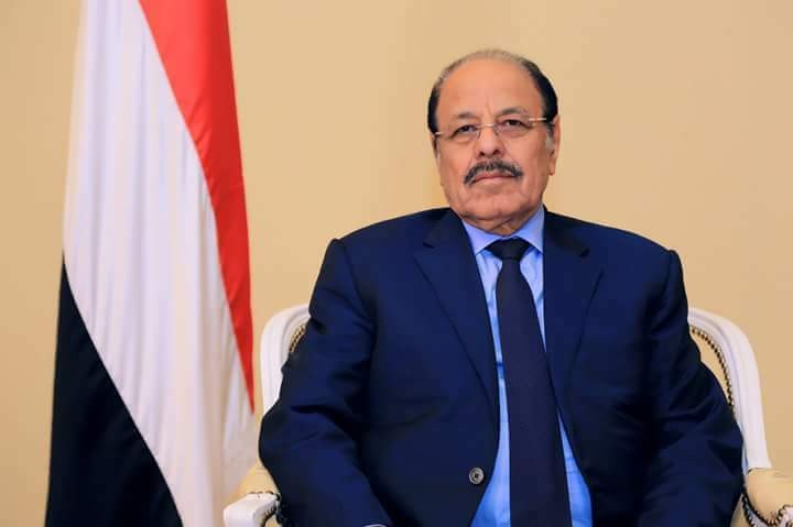 اللواء الشهري: إصابة نائب رئيس الجمهورية اليمنية محسن الأحمر