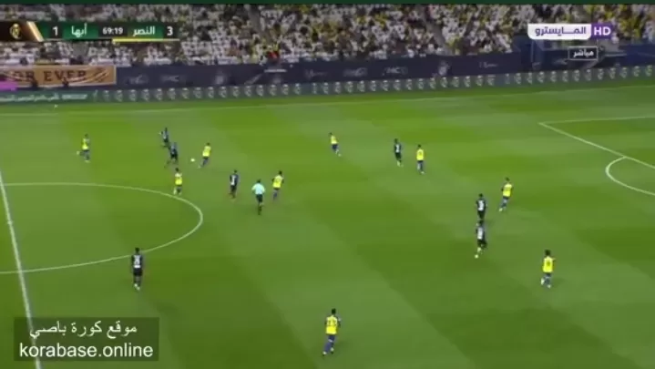الشوط الثاني مباشر تويتر النصر ضد ابها كاس الملك